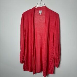 Nic&Zoe Linen Viscose Knit Cardigan size xl 1957